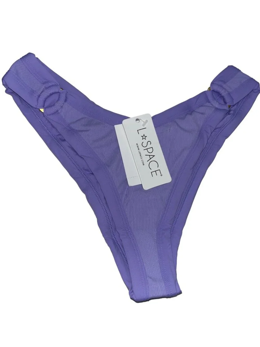 L*Space Anna Bikini Bottom in Wisteria Large New Womens Swimsuit